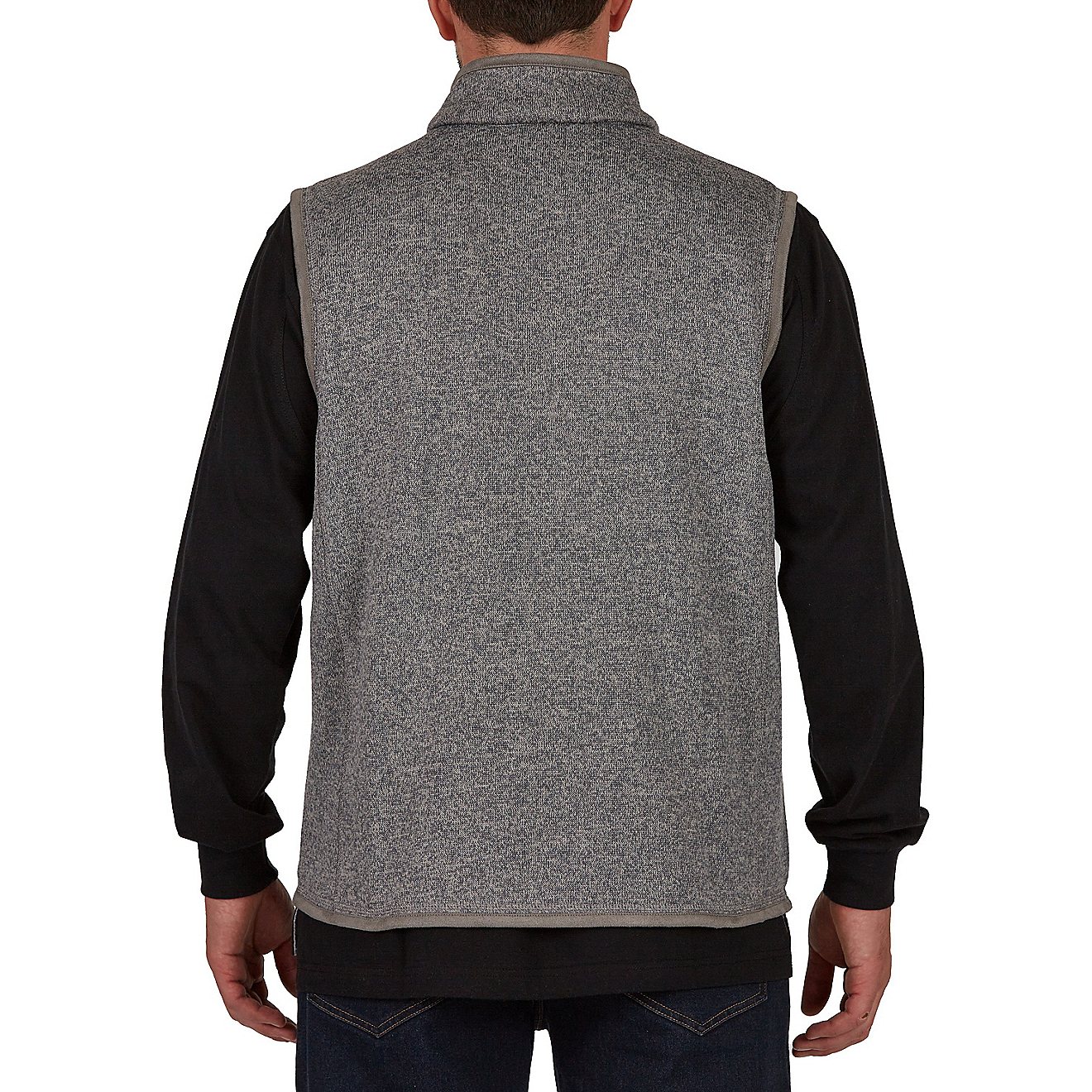 Smith's Workwear Men's Sherpa Lined Sweater Fleece Vest                                                                          - view number 2