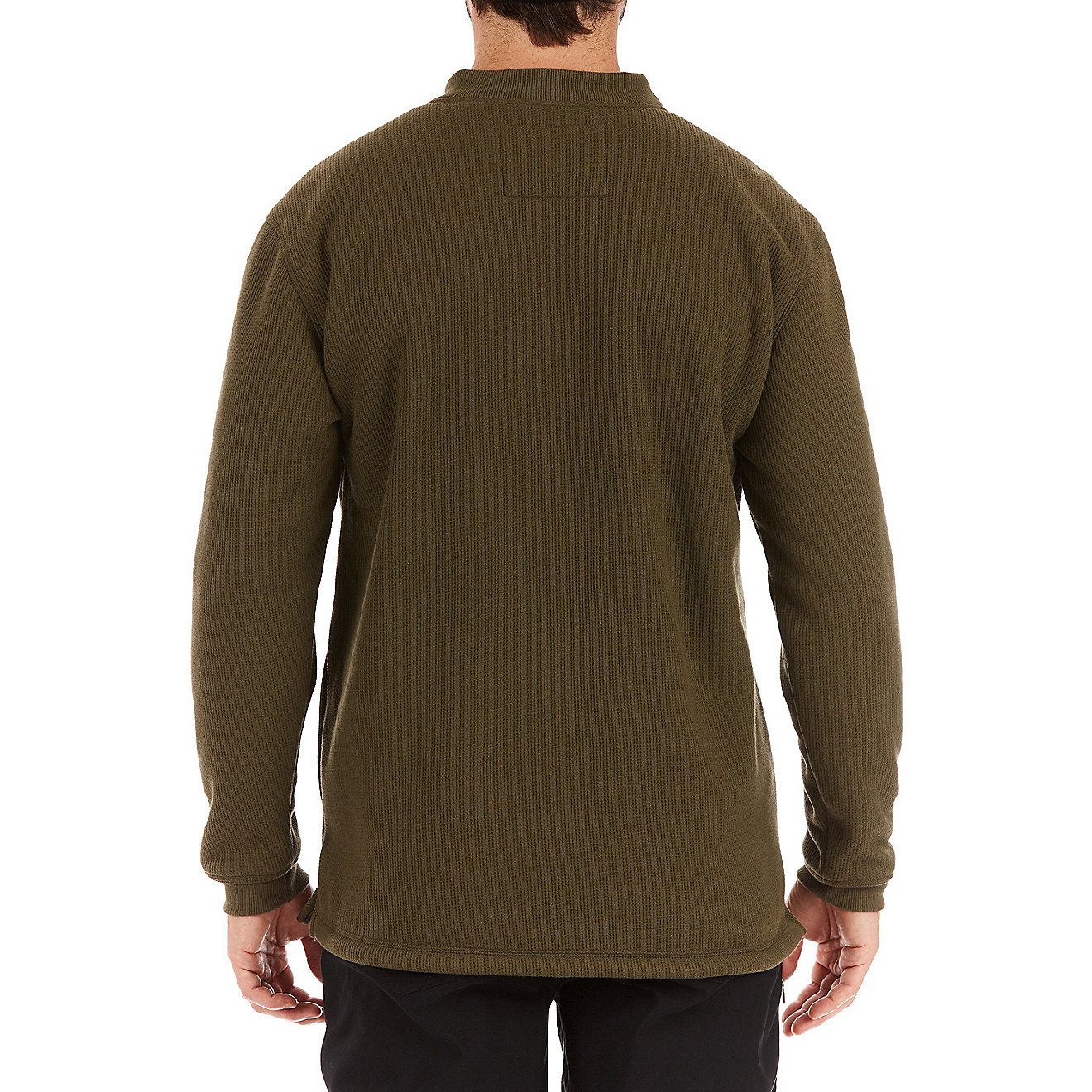 Smith's Workwear Men's Sherpa Bonded Thermal Henley Pullover Shirt                                                               - view number 2