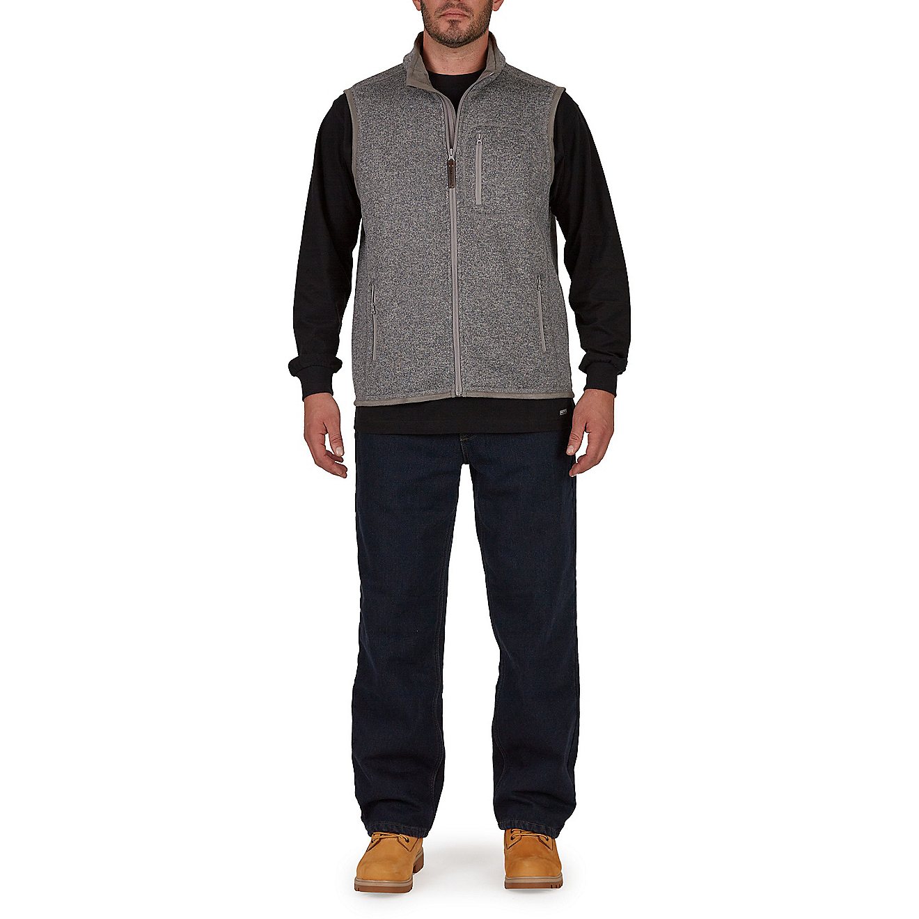 Smith's Workwear Men's Sherpa Lined Sweater Fleece Vest                                                                          - view number 4