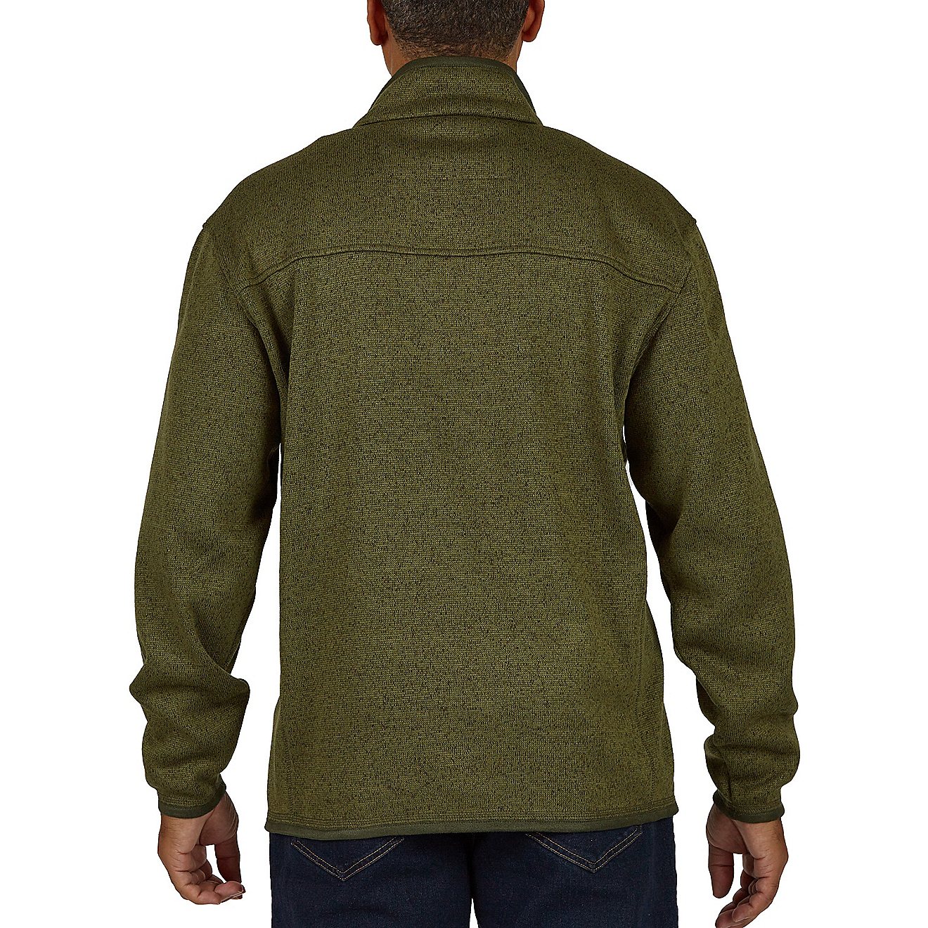 Smith's Workwear Men's Sherpa Lined Sweater Fleece Jacket                                                                        - view number 2