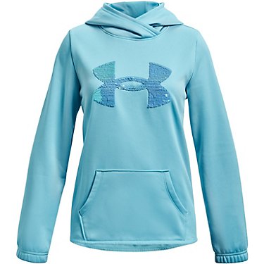 Under Armour Girls' Armour Fleece Sequin Logo Hoodie
