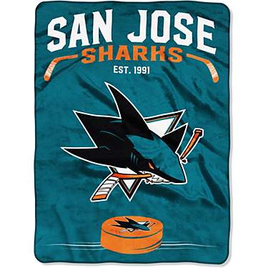 The Northwest Company San Jose Sharks Jersey Raschel Throw Blanket                                                              