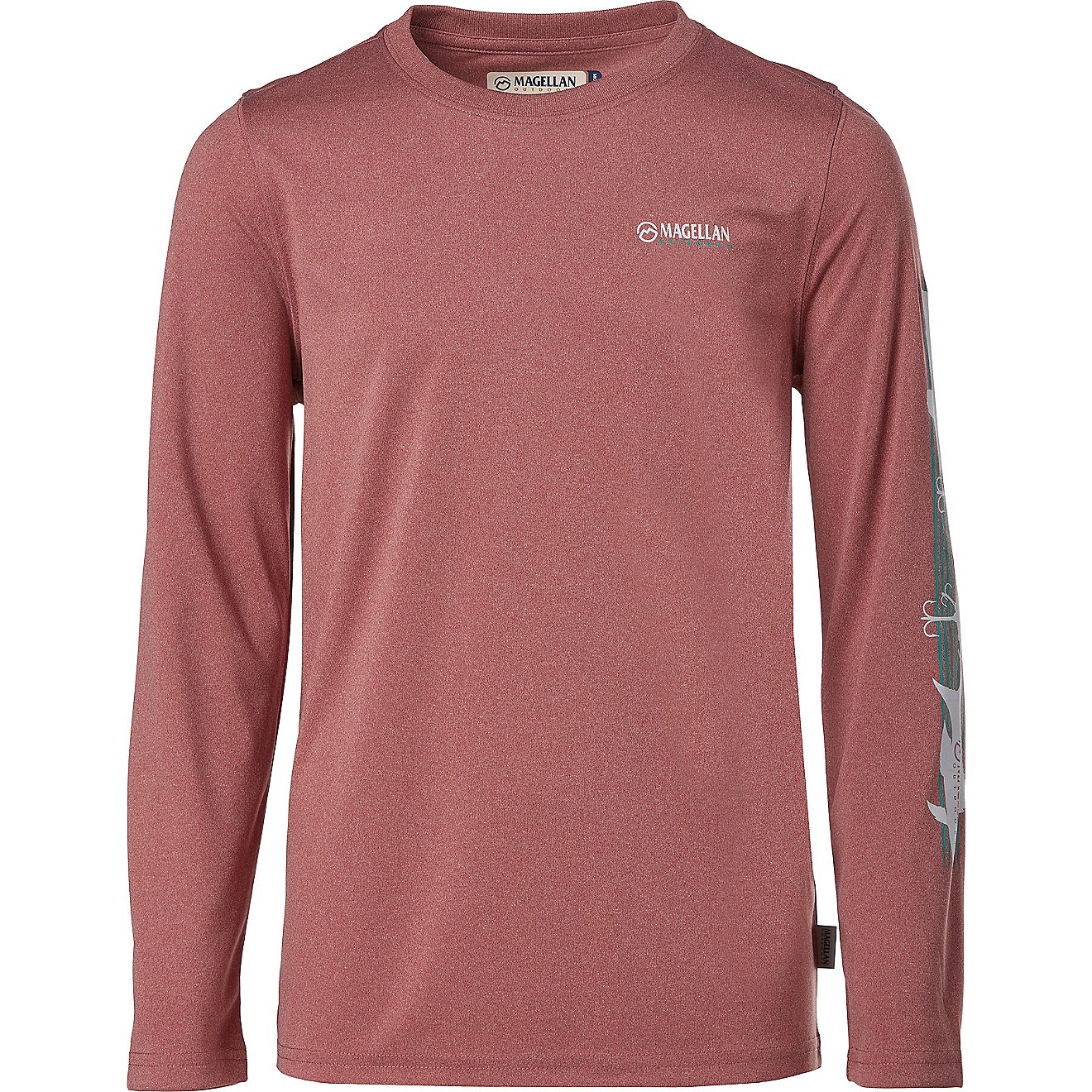 Magellan Outdoors Boys' Casting Crew Long Sleeve T-shirt                                                                         - view number 1
