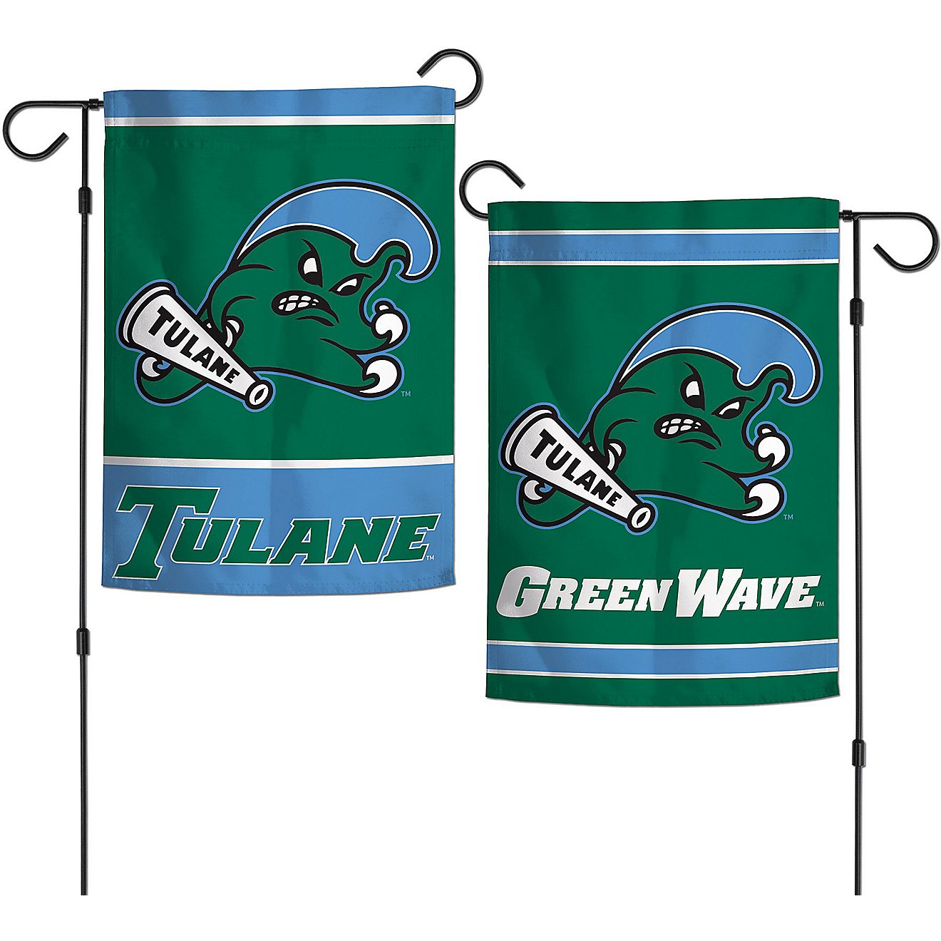 WinCraft Tulane University 2-Sided Garden Flag                                                                                   - view number 1