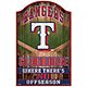 WinCraft Texas Rangers 11 in x 17 in Wood Sign                                                                                   - view number 1 image