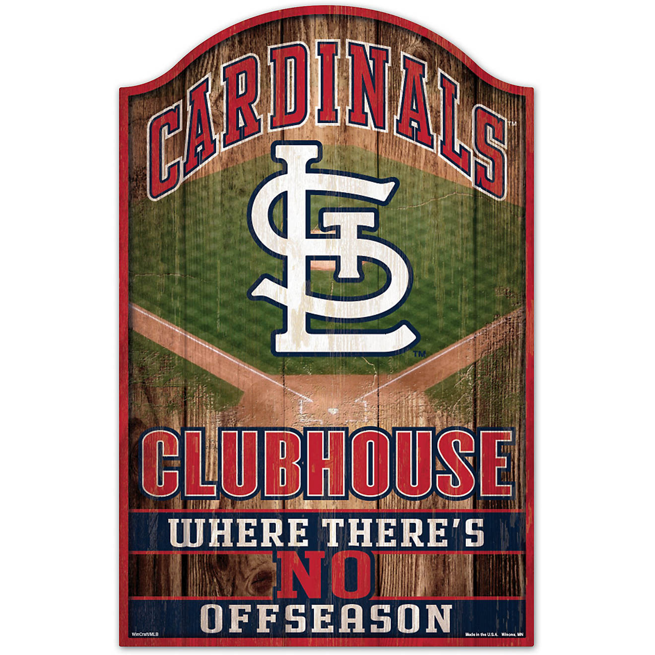 WinCraft St. Louis Cardinals Wood Sign                                                                                           - view number 1