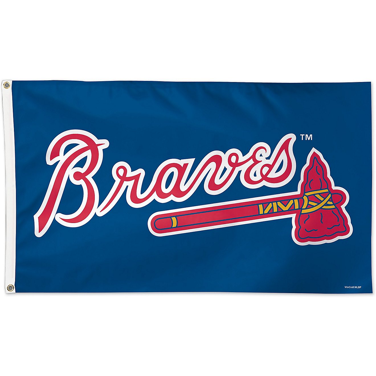 WinCraft Atlanta Braves 3 ft x 5 ft Deluxe Flag                                                                                  - view number 1