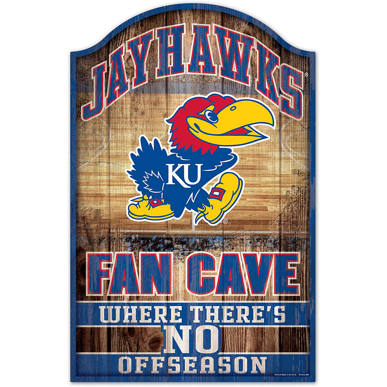 WinCraft University of Kansas 11 x 17 in Wood Sign                                                                               - view number 1