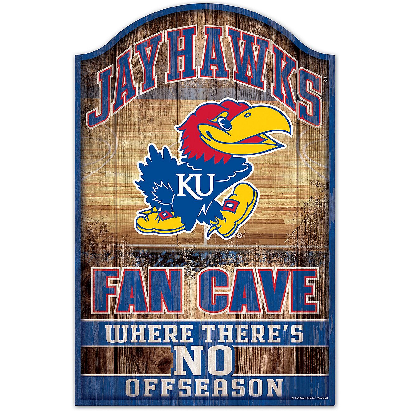 WinCraft University of Kansas 11 x 17 in Wood Sign                                                                               - view number 1