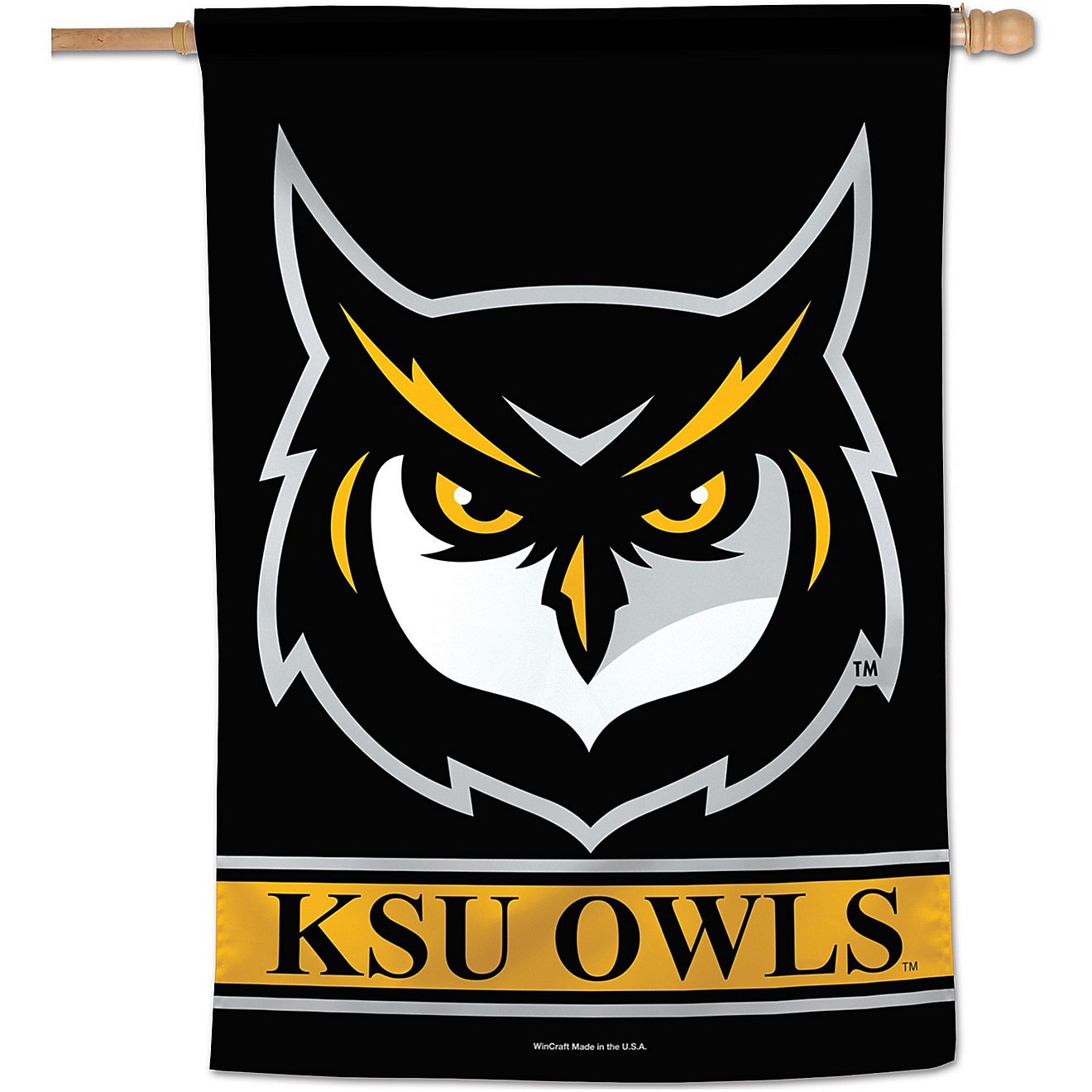 WinCraft Kennesaw State University 28 in x 40 in Vertical Flag                                                                   - view number 1