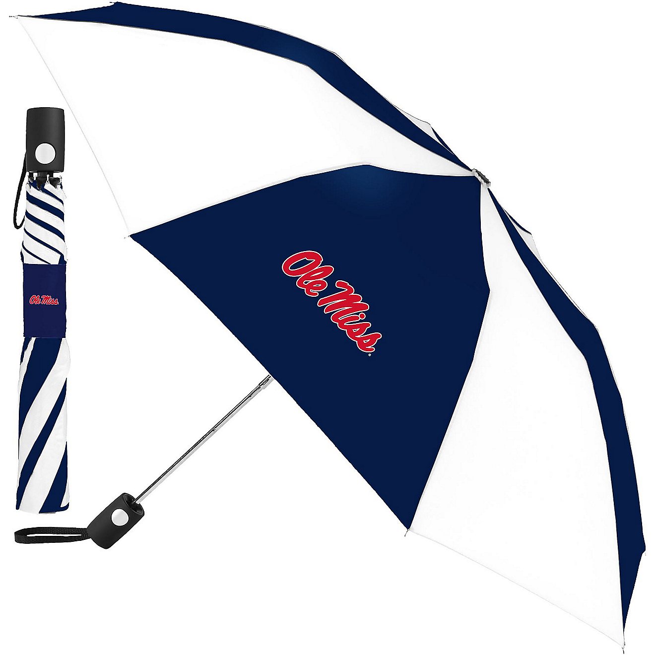 WinCraft University of Mississippi Auto Folding Umbrella                                                                         - view number 1
