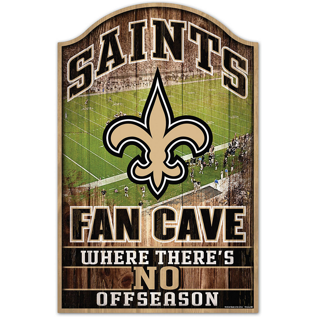 WinCraft New Orleans Saints Wood Sign                                                                                            - view number 1