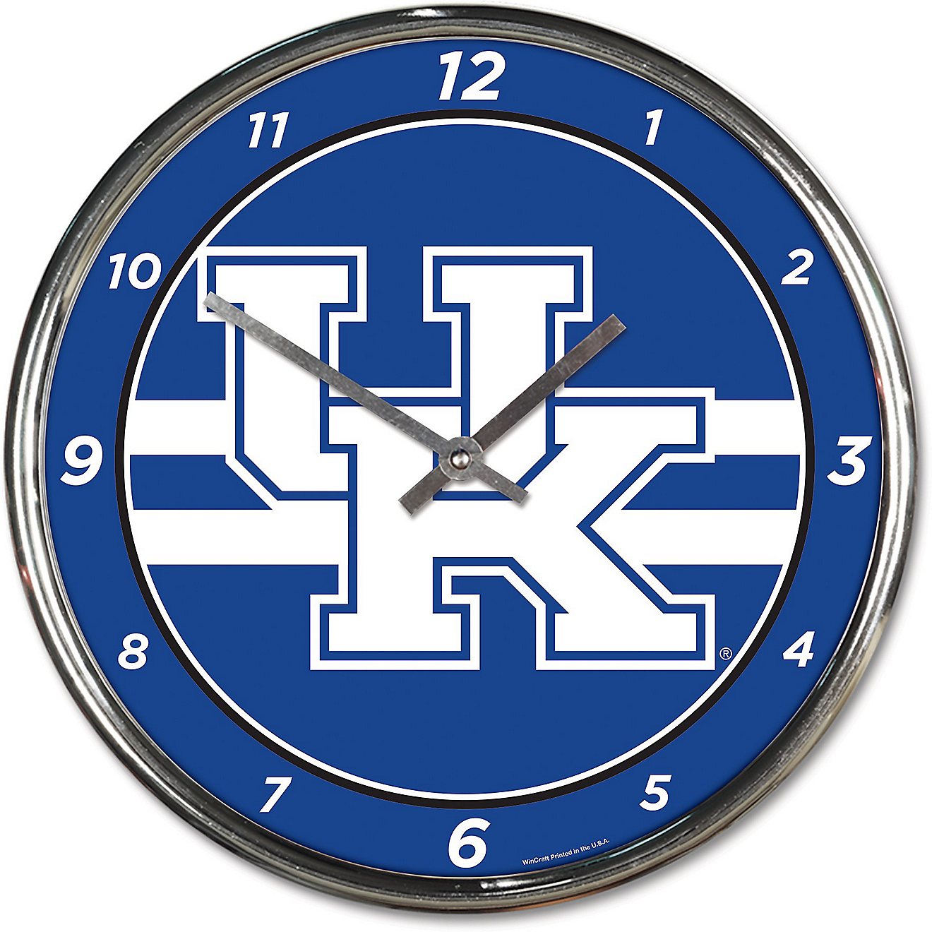 WinCraft University of Kentucky 12 in Chrome Clock                                                                               - view number 1