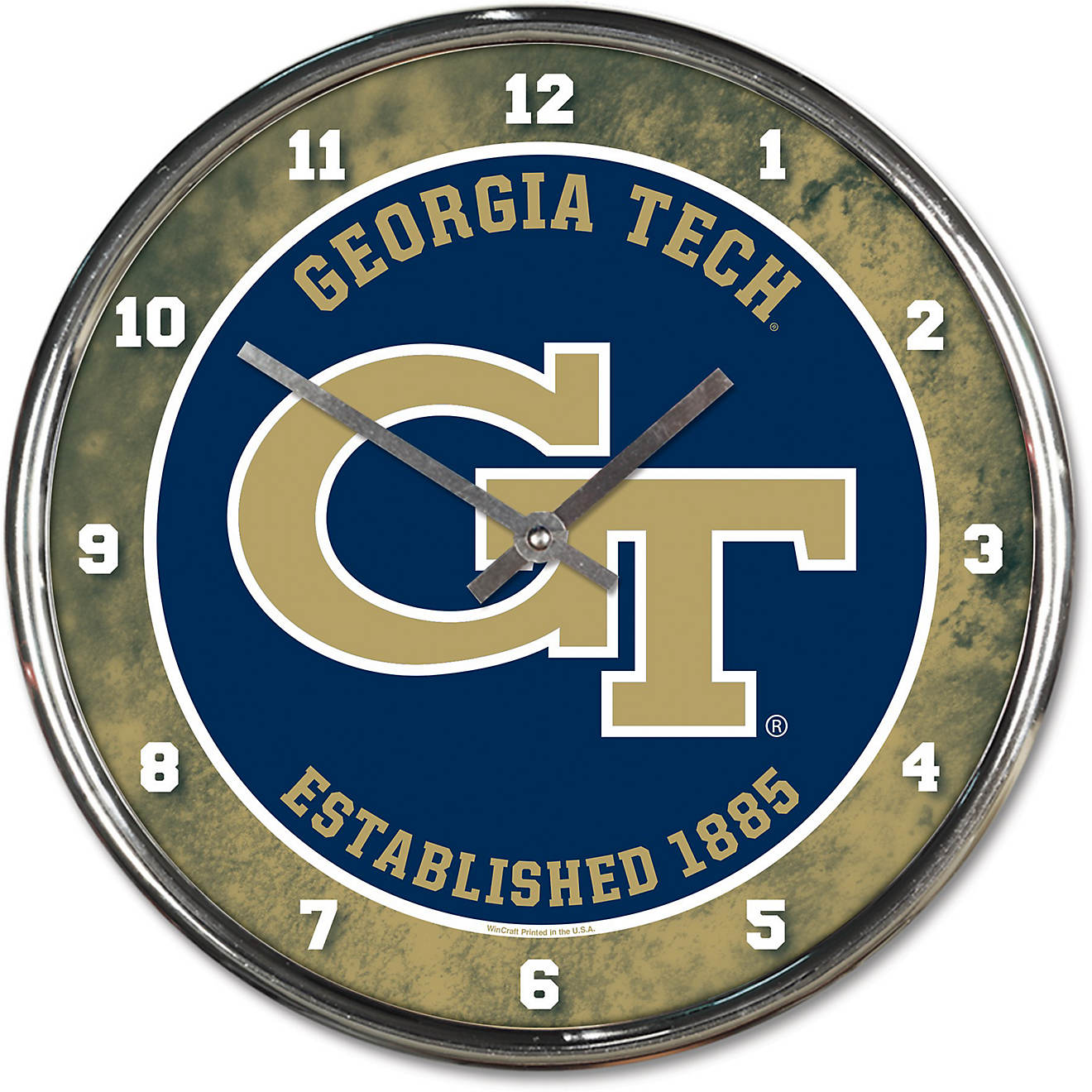 WinCraft Georgia Tech 12 in Chrome Clock                                                                                         - view number 1