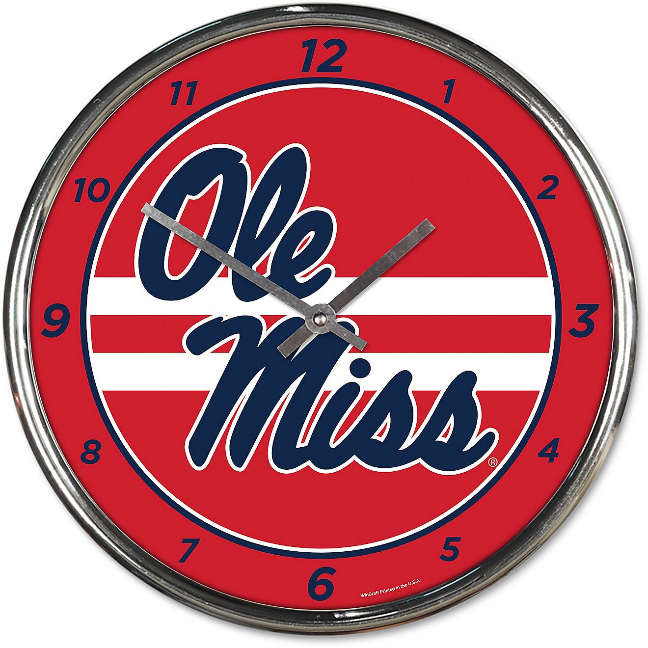 NCAA Mississippi State Bulldogs WinCraft Official Chrome Clock 