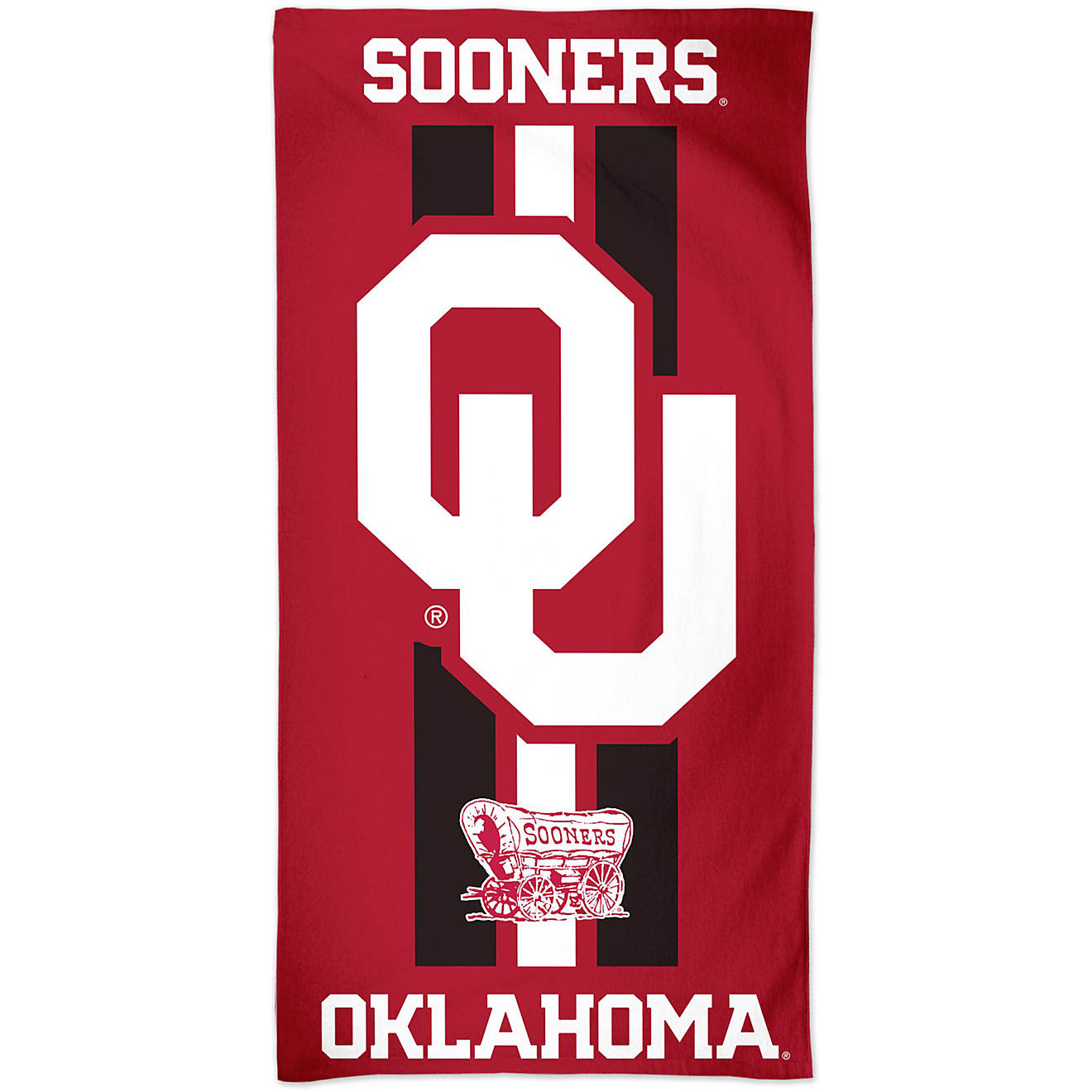 WinCraft University of Oklahoma 30 in x 60 in Fiber Beach Towel                                                                  - view number 1