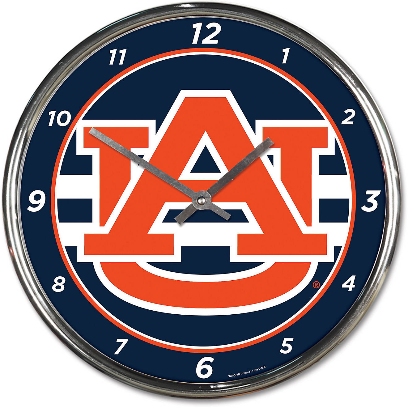 WinCraft Auburn University Chrome Clock                                                                                          - view number 1