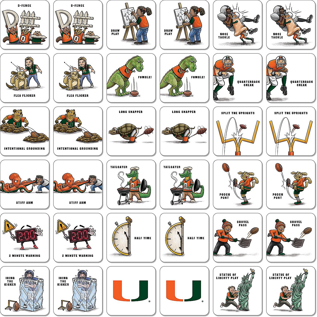 YouTheFan University of Miami Memory Match Game                                                                                  - view number 2