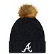 New Era Women's Atlanta Braves Luxe Knit Beanie                                                                                  - view number 2 image