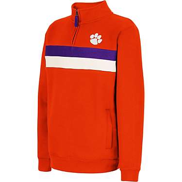 Colosseum Athletics Youth Clemson University Gultch 1/4 Zip Pullover                                                            