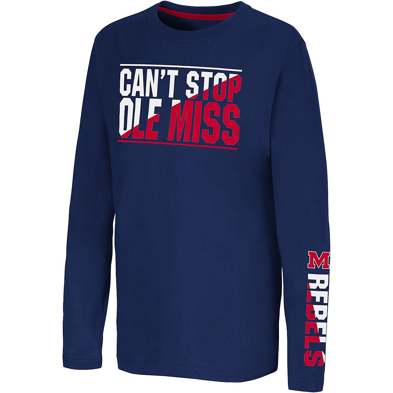 Colosseum Athletics Boys' University of Mississippi Tornado Long Sleeve T-shirt                                                  - view number 1