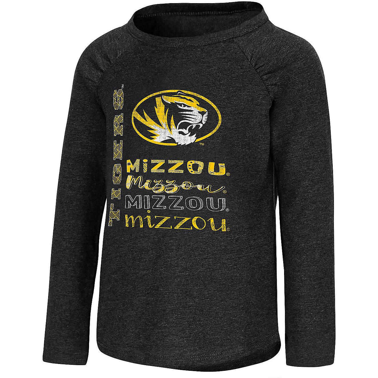 Colosseum Athletics Toddler Girls' University of Missouri Heart Long Sleeve Graphic T-shirt                                      - view number 1