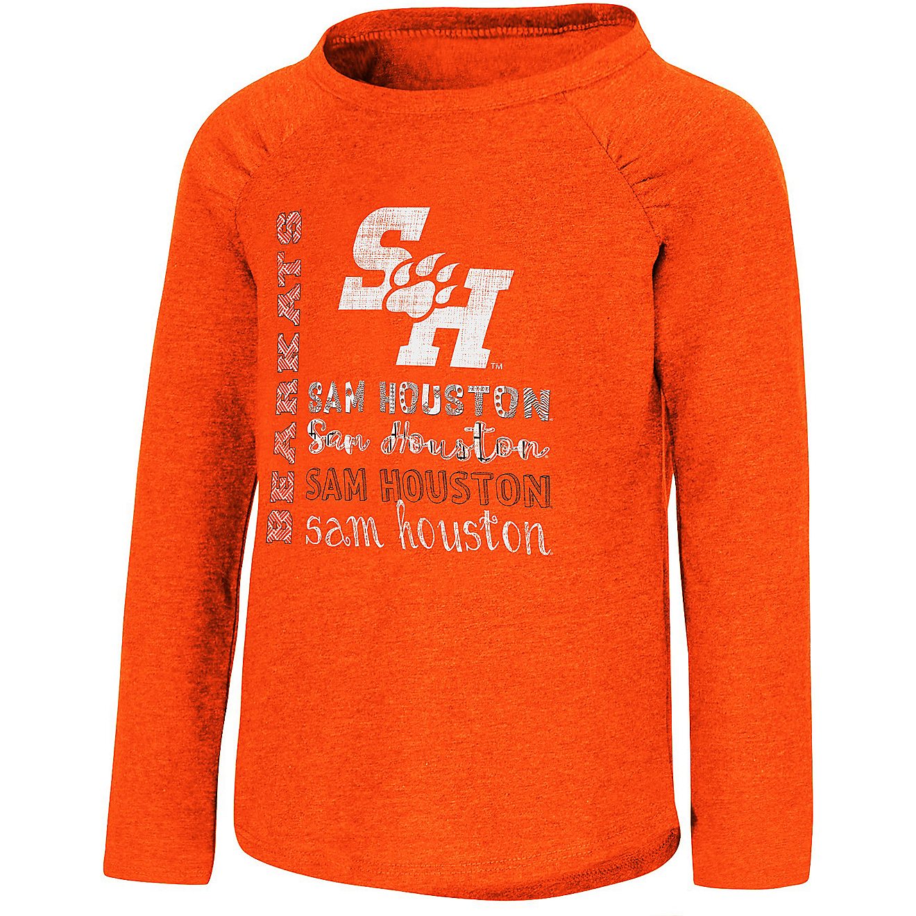 Colosseum Athletics Toddler Girls' Sam Houston State University Heart Long Sleeve Graphic T-shirt                                - view number 1