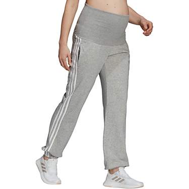 adidas Women's Maternity Essentials 3-Stripes Cotton Pants                                                                      