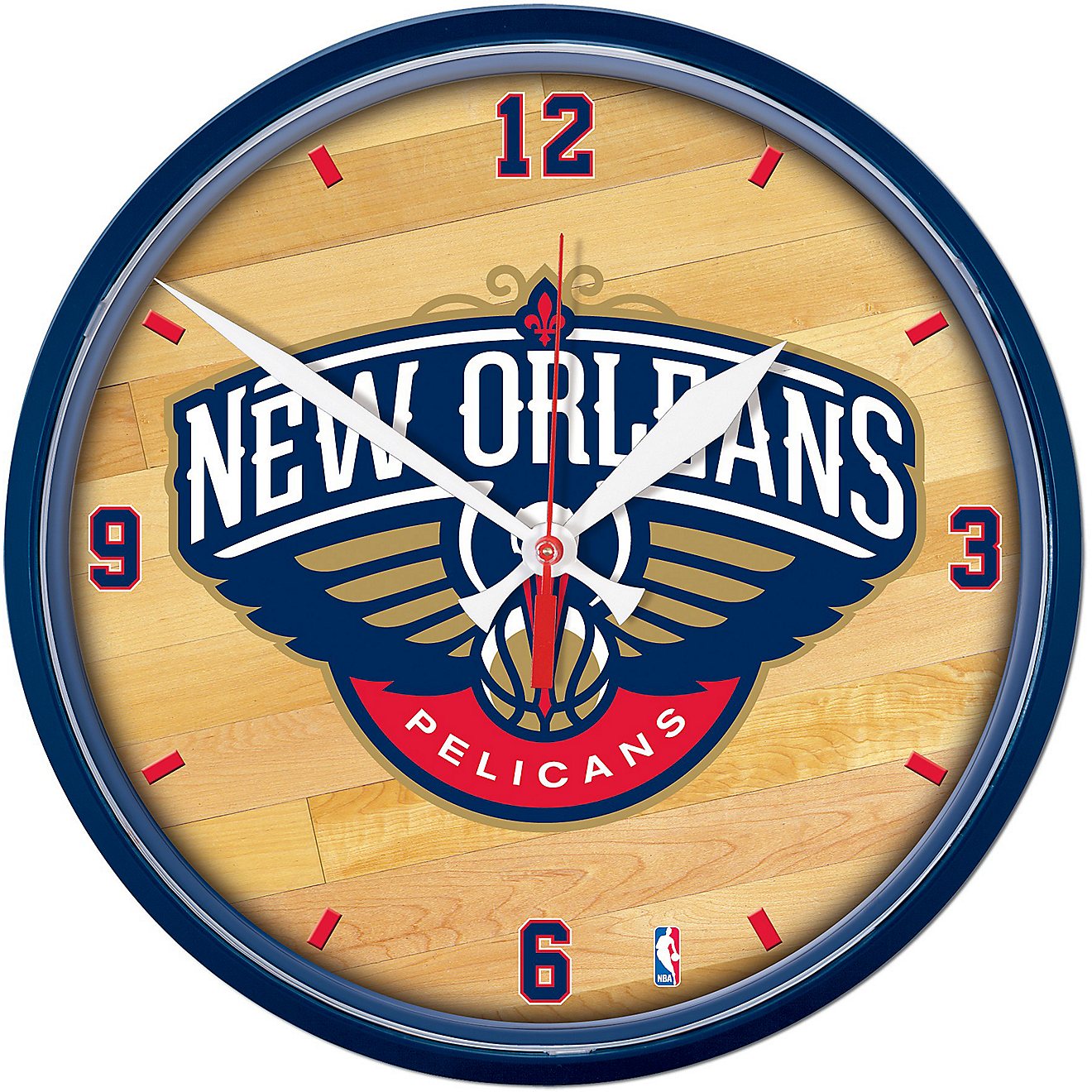 WinCraft New Orleans Pelicans 12.75 in Round Wall Clock                                                                          - view number 1