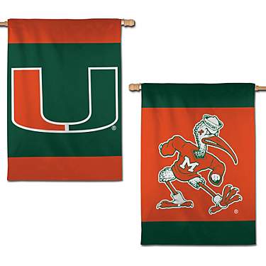 WinCraft University of Miami Vertical 28 in x 40 in Flag                                                                        
