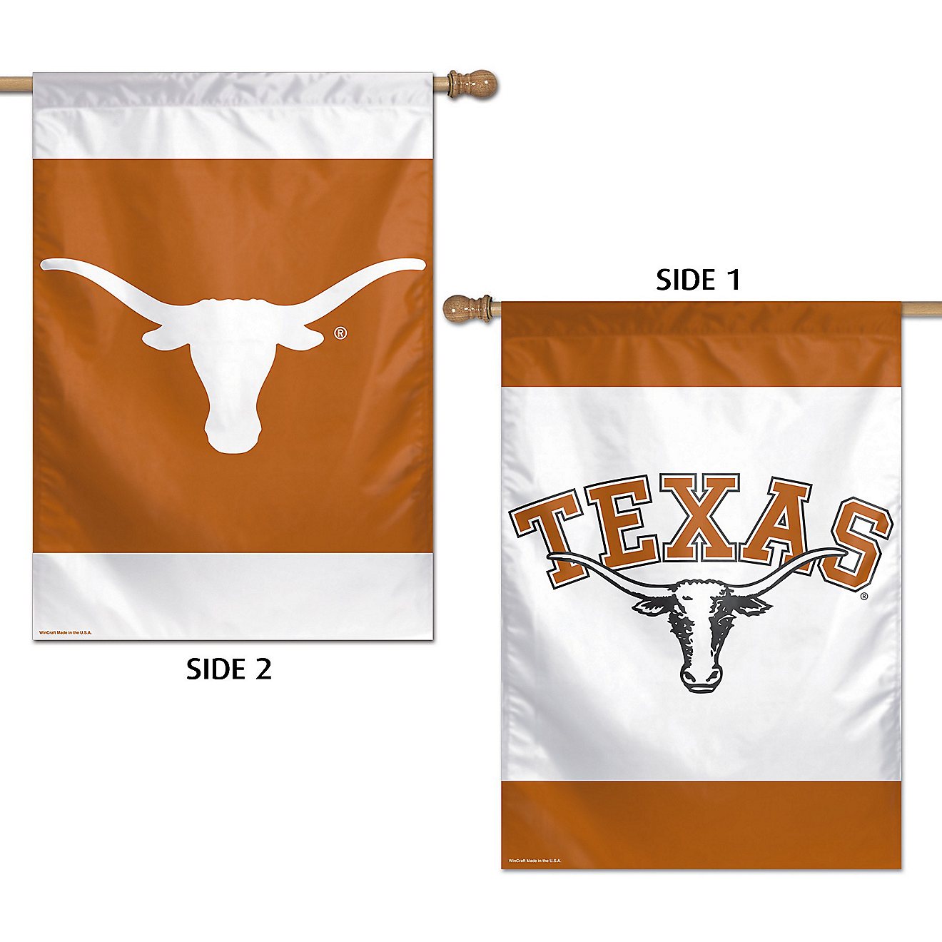 WinCraft University of Texas 28 in x 40 in 2-Sided Vertical Flag                                                                 - view number 1