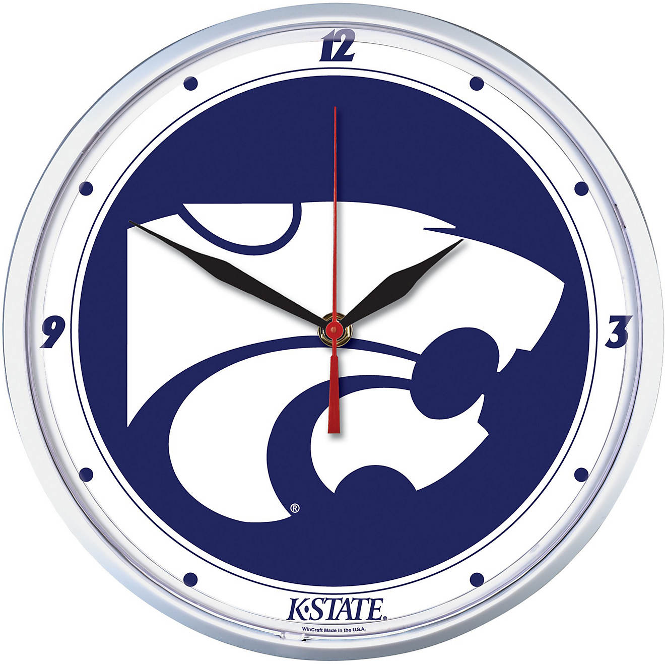 WinCraft Kansas State University 12.75 in Round Wall Clock                                                                       - view number 1