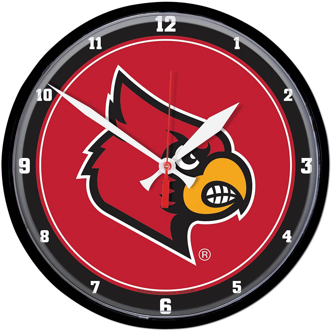 WinCraft University of Louisville 12.75 in Round Wall Clock                                                                      - view number 1