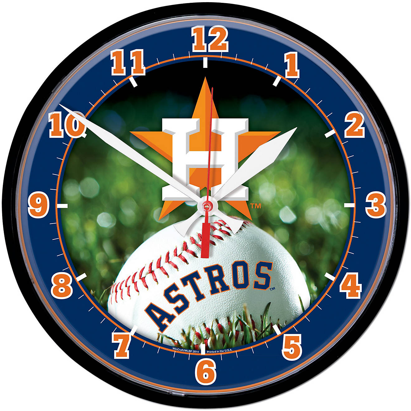WinCraft Houston Astros Round Wall Clock                                                                                         - view number 1