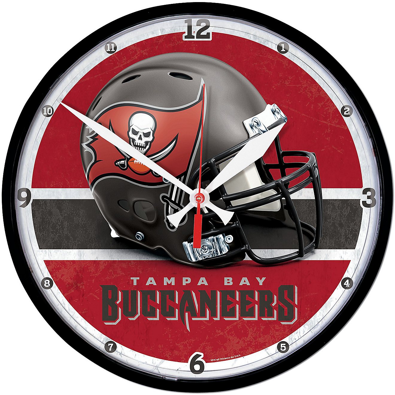 WinCraft Tampa Bay Buccaneers 12.75 in Round Wall Clock                                                                          - view number 1