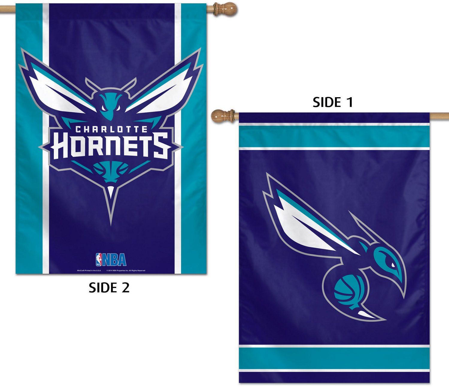 WinCraft Charlotte Hornets Vertical 2-Sided 28 in x 40 in Flag