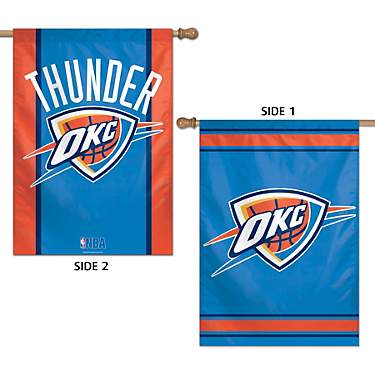 WinCraft Oklahoma City Thunder Vertical 2-Sided 28 in x 40 in Flag                                                              