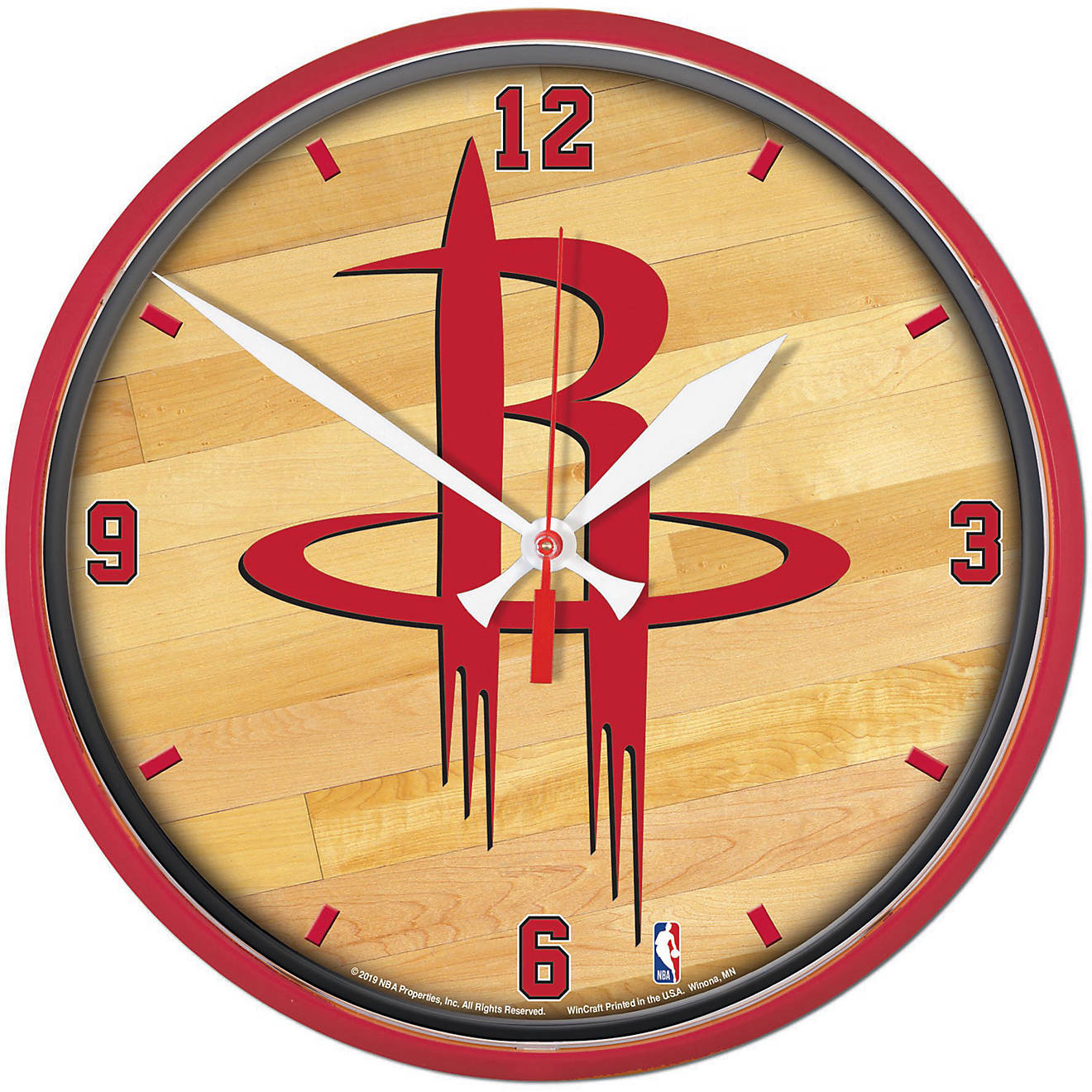 WinCraft Houston Rockets 12.75 in Round Wall Clock                                                                               - view number 1