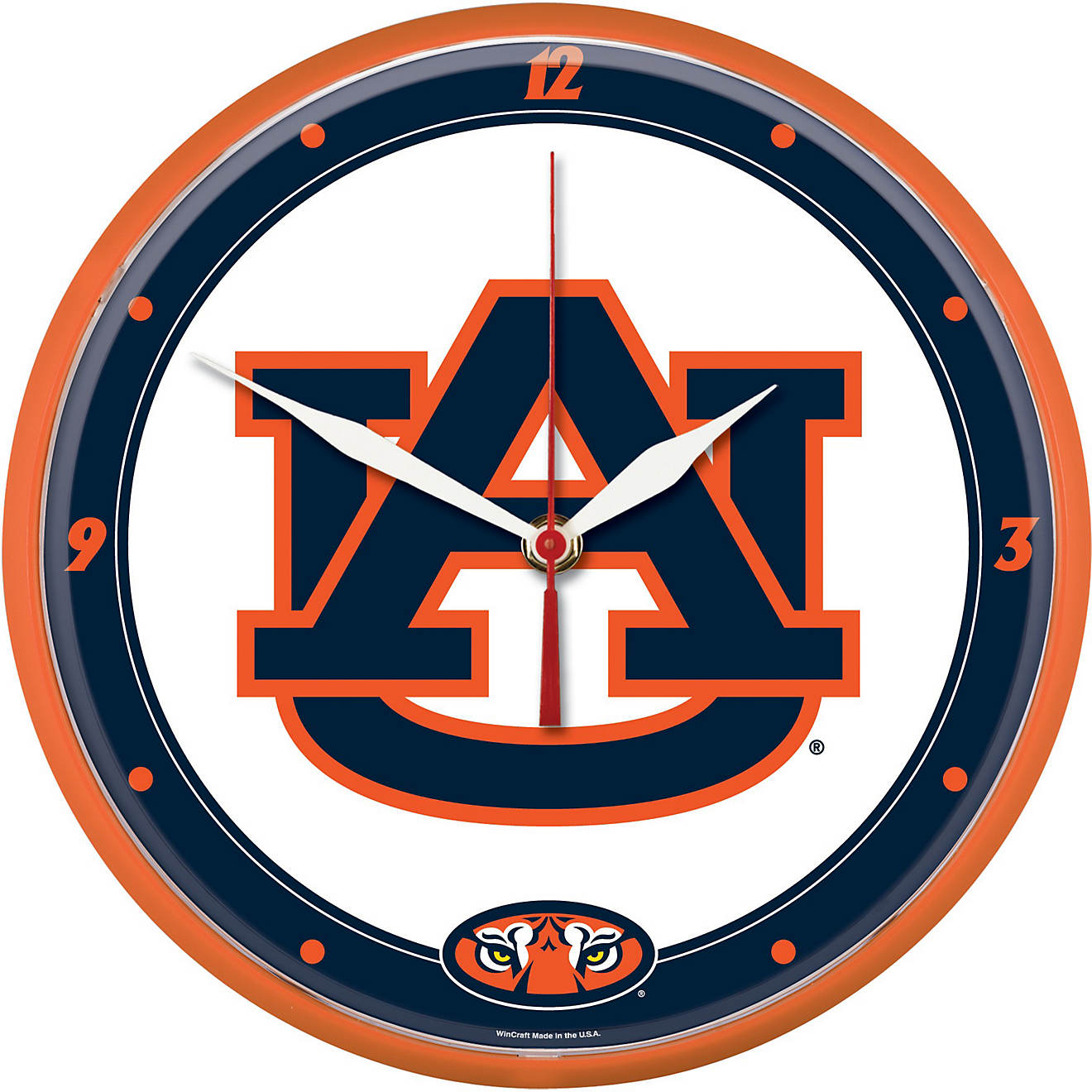WinCraft Auburn University 12.75 in Round Wall Clock                                                                             - view number 1
