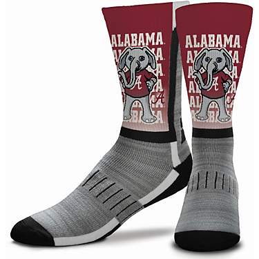 For Bare Feet University of Alabama Mascot V-Curve Crew Socks                                                                   