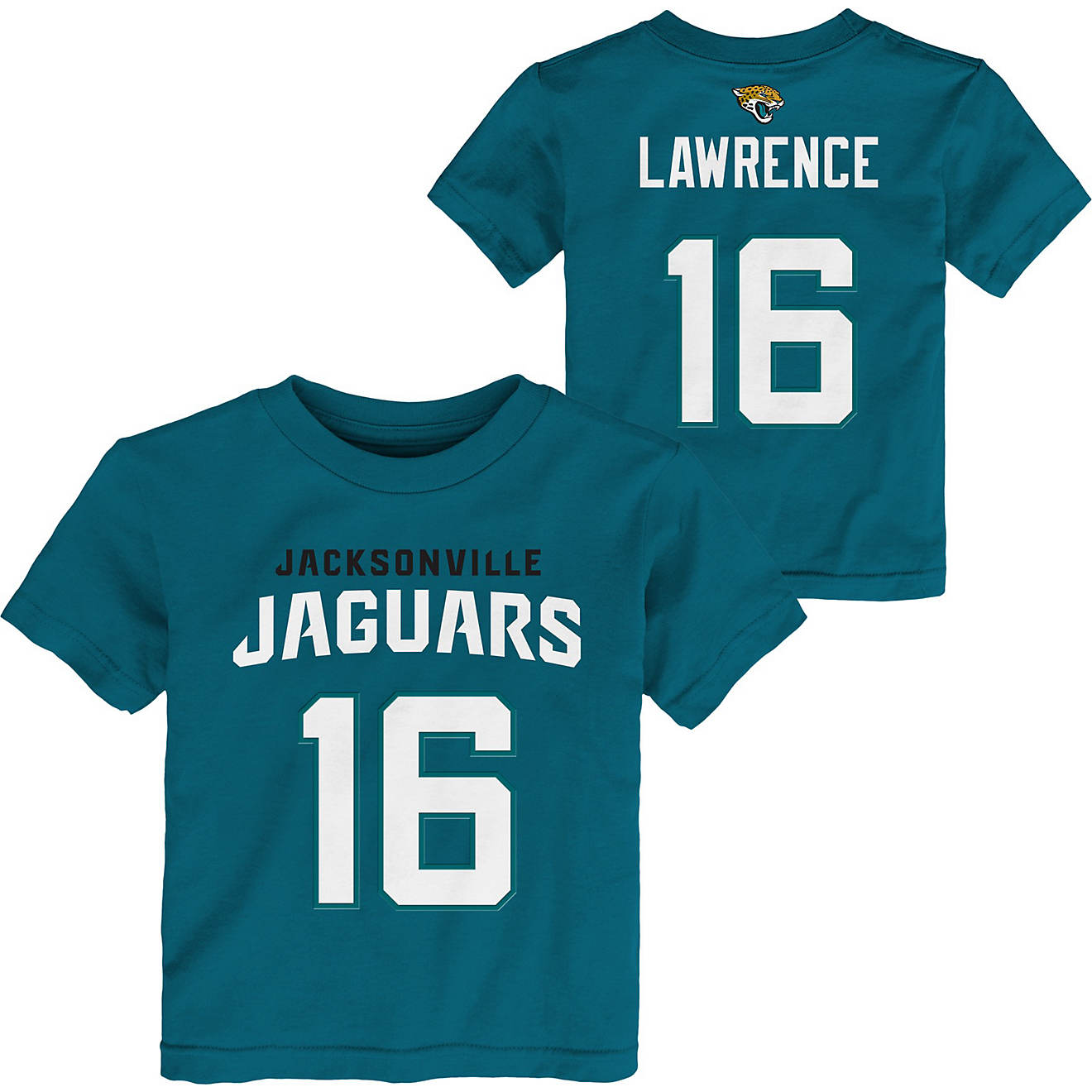 Outerstuff Toddlers' Jacksonville Jaguars Trevor Lawrence #16 Mainliner T-shirt                                                  - view number 1
