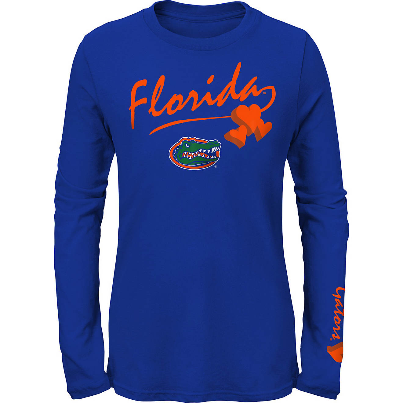Outerstuff Girls' University of Florida Full Of Heart Long Sleeve T-shirt                                                        - view number 1