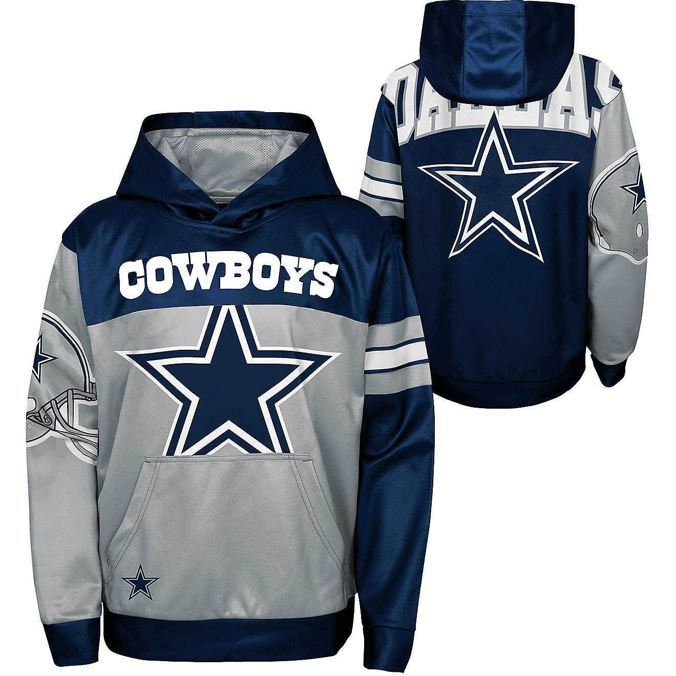NFL Boys' Dallas Cowboys First & Goal Sub Fleece Hoodie                                                                          - view number 1