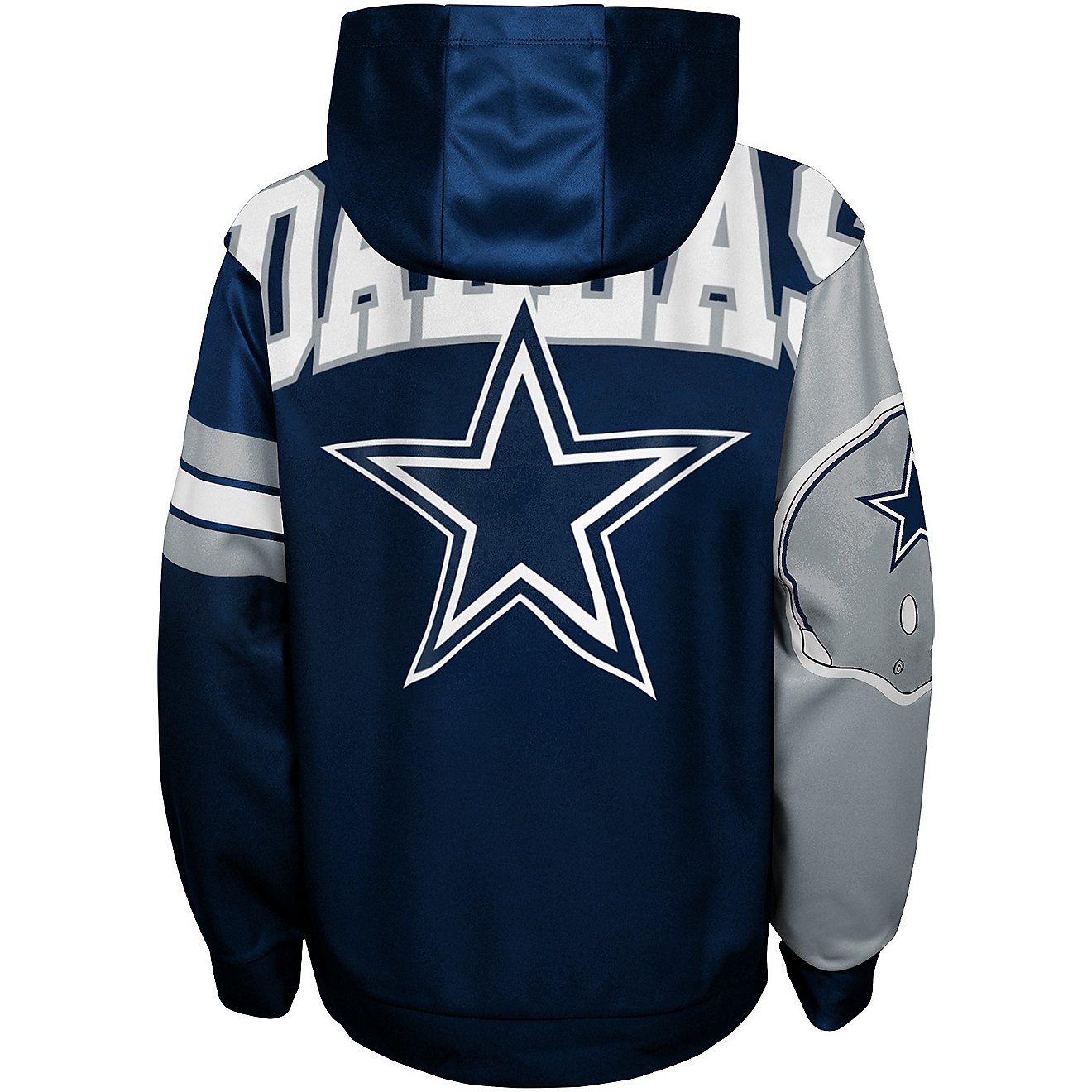 NFL Boys' Dallas Cowboys First & Goal Sub Fleece Hoodie                                                                          - view number 3