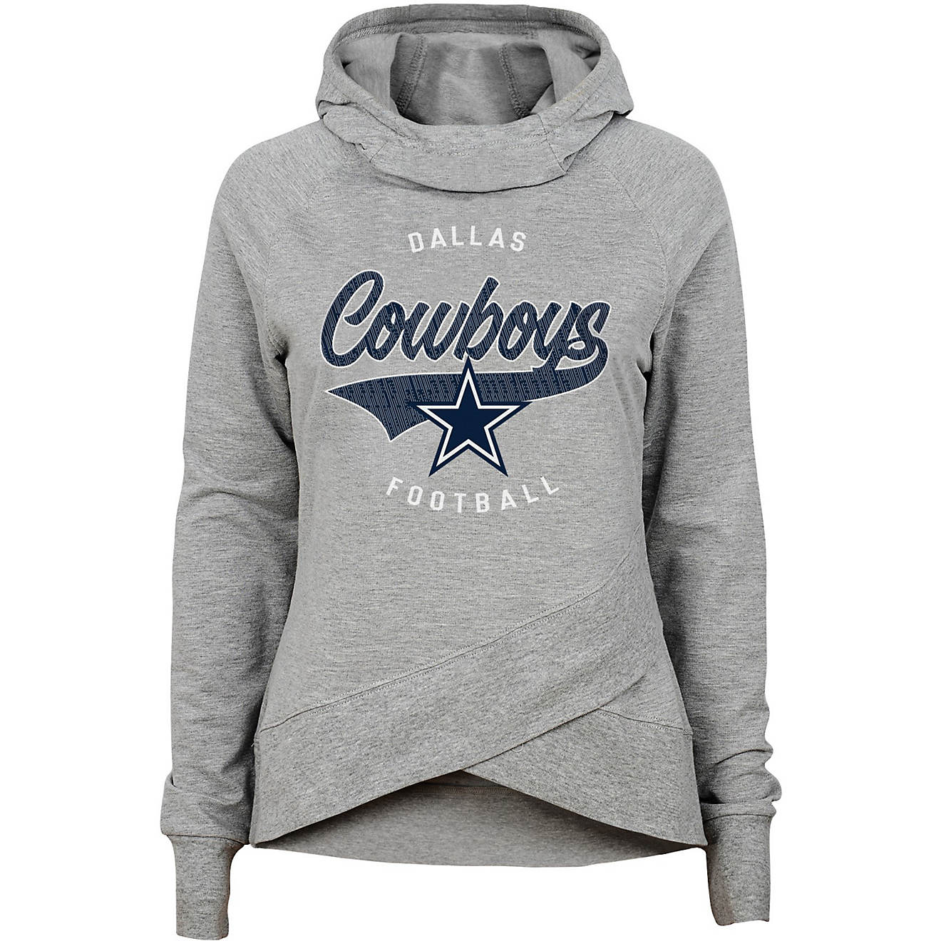 NFL Girls' Dallas Cowboys Bossy Funnel Neck Hoodie                                                                               - view number 1