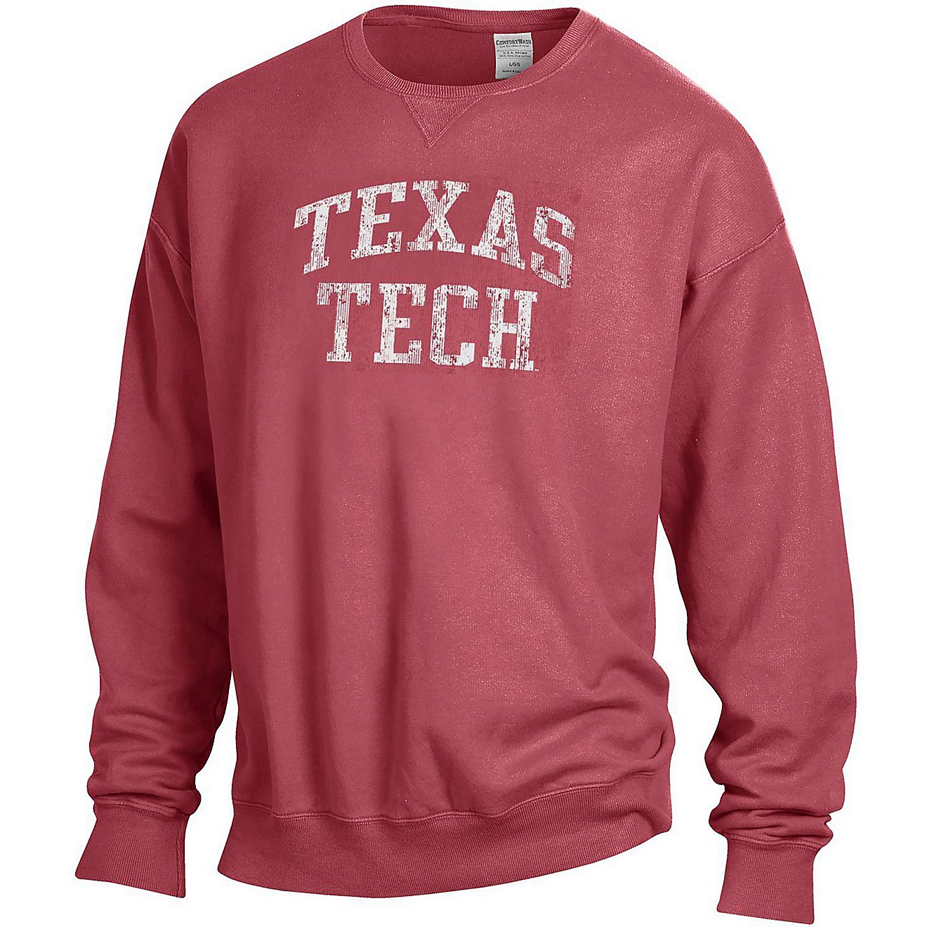 Comfort Wash Men's Texas Tech University Team Over Mascot Crew Sweatshirt                                                        - view number 1