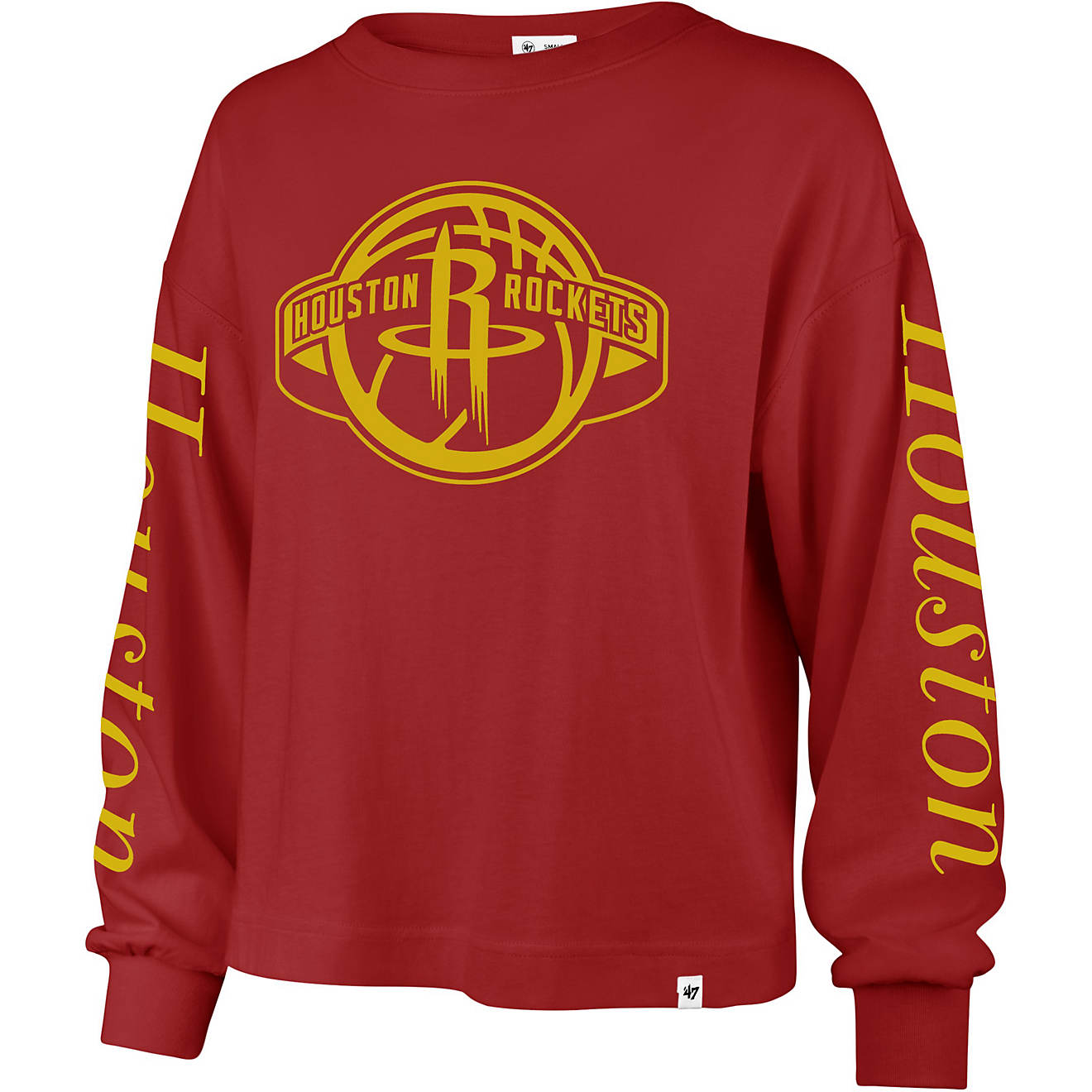 ‘47 Women’s Houston Rockets HWC Sweet Victory Marlow Bell Long Sleeve T-shirt                                                - view number 1