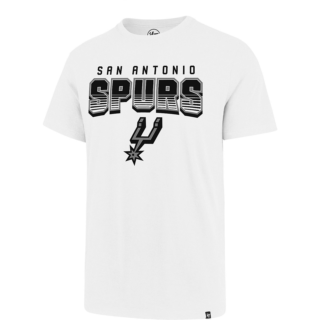 ‘47 Men's San Antonio Spurs Court Press Super Rival Short Sleeve T-shirt                                                       - view number 1