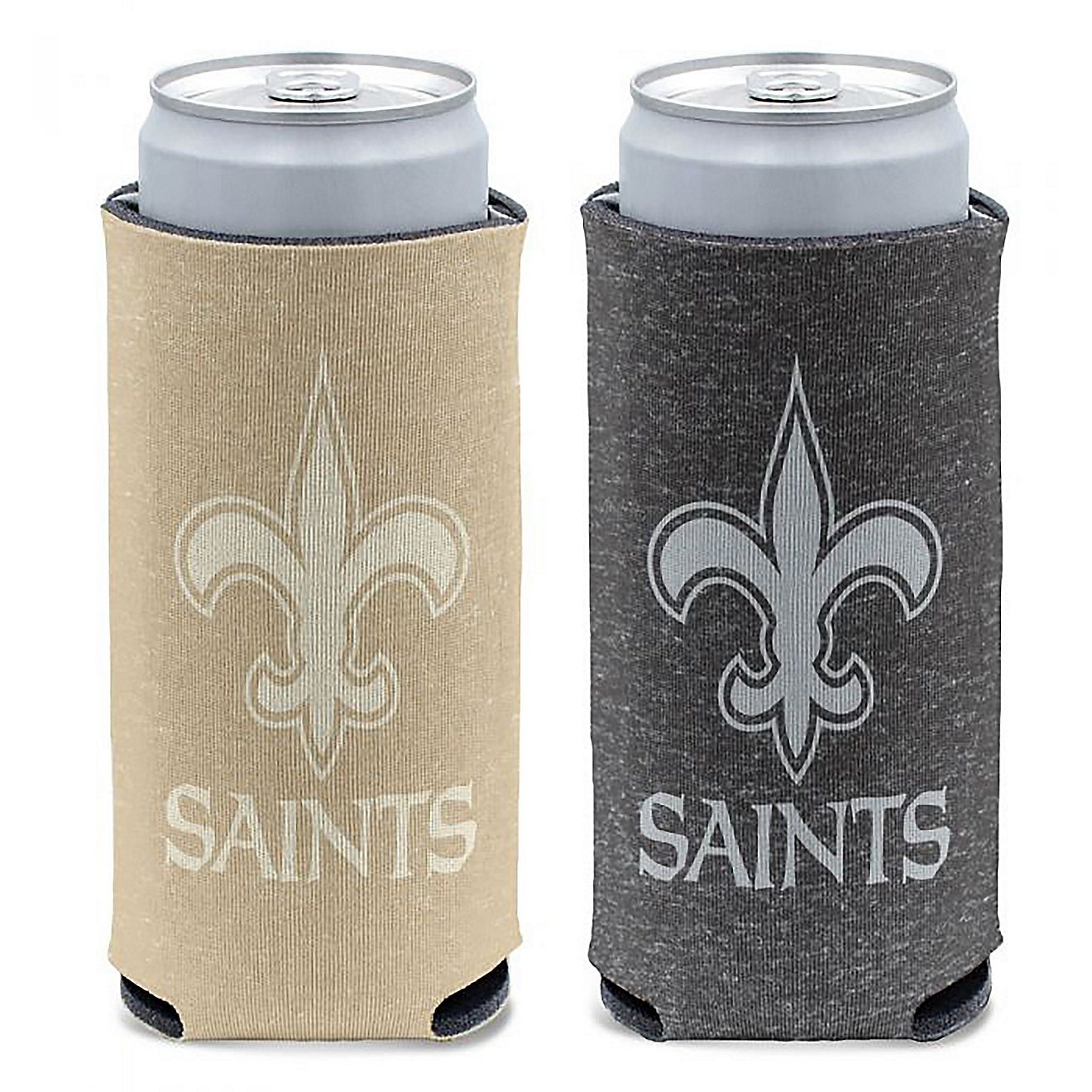 WinCraft New Orleans Saints Two Tone Heathered Slim Can Cooler                                                                   - view number 1
