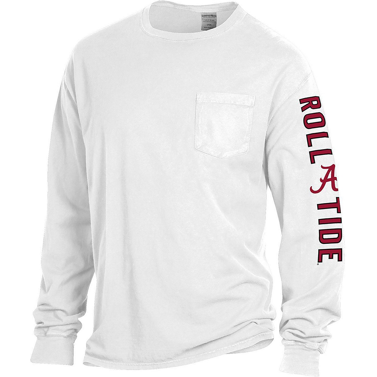 Comfort Wash Men's University of Alabama Bev Label Pocket Long-Sleeve Graphic T-shirt                                            - view number 2